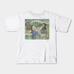 The Seaweed Gatherers by Paul Gauguin Kids T-Shirt